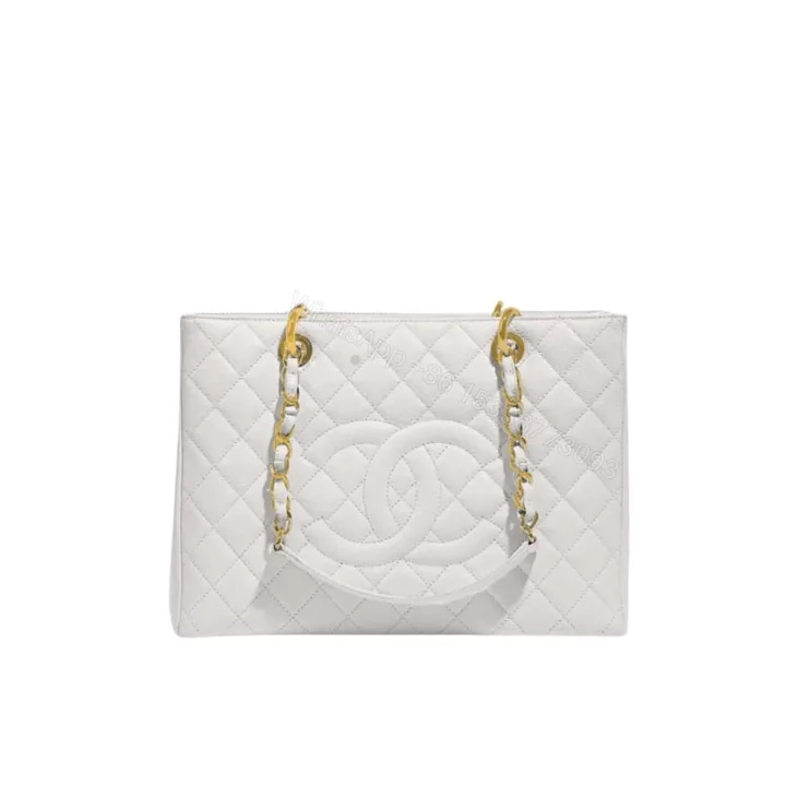 View 1 of Chanel Bolsa Grand Tote Bag White 33Cm