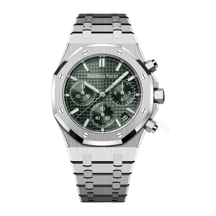 View 1 of Audemars Piguet Royal Chronograph Green Dial Replica