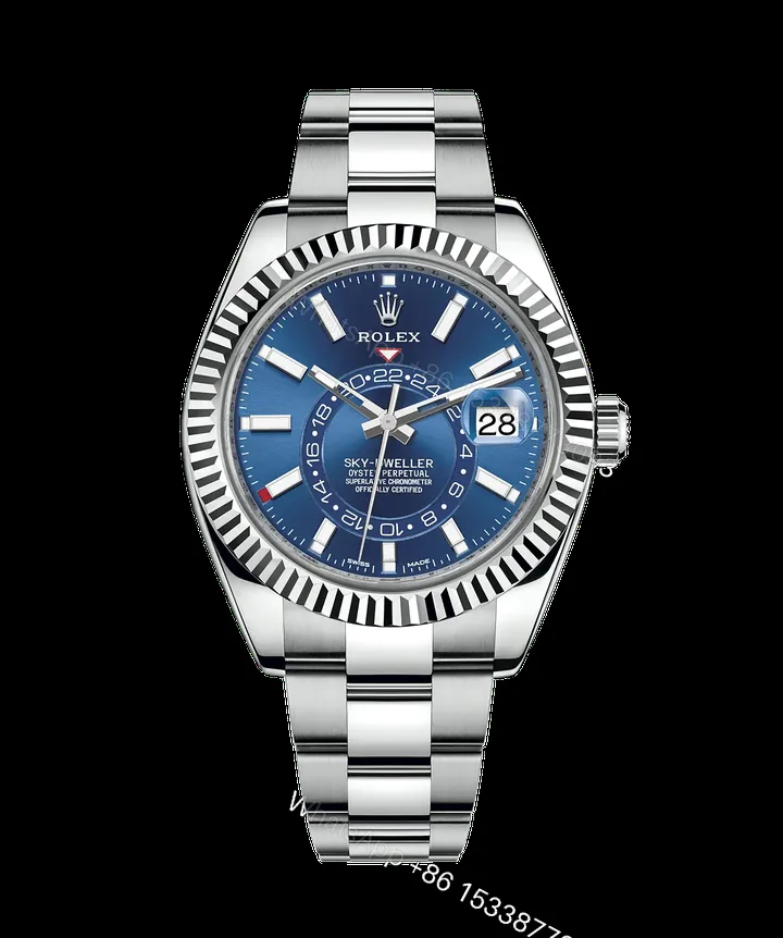 View 1 of Rolex Sky-Dweller 42mm Blue Dial Stainless Steel 326934