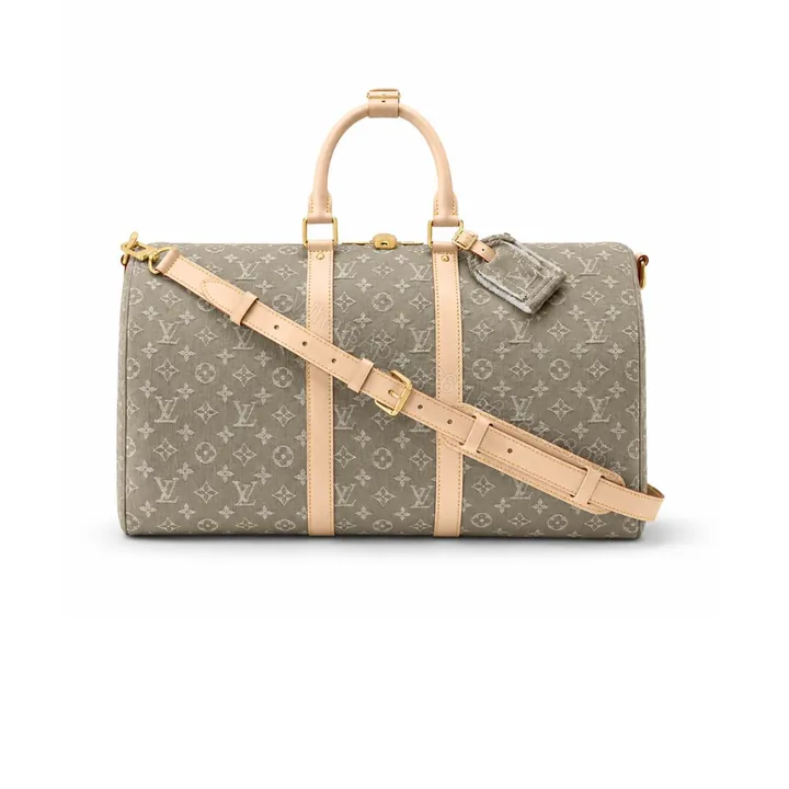 View 1 of Louis Vuitton Keepall Bandoulière 45 Khaki 45Cm