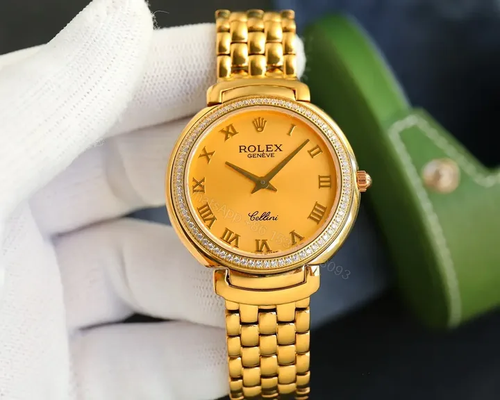 View 1 of Graceful yellow gold cellini replica 36.8MM Champagne Roman Dial RG-CELLINI-YG-CHAMPAGNE-ROMAN