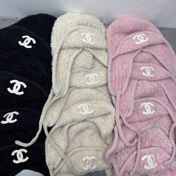 View 1 of Lux Knit Wrap: Plush Logo-Embroidered Multi-Color Wrap