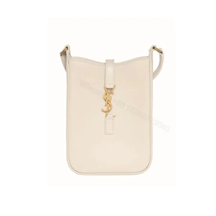 View 1 of Saint Laurent Le 5 A 7 Mini Vertical Bag Cream 18Cm