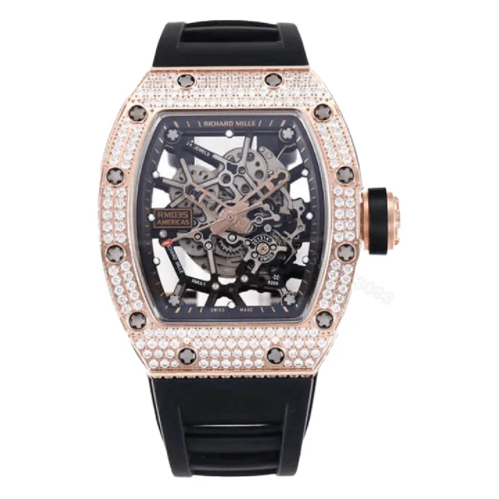 View 1 of Richard Mille RM035 Iced-Out Replica