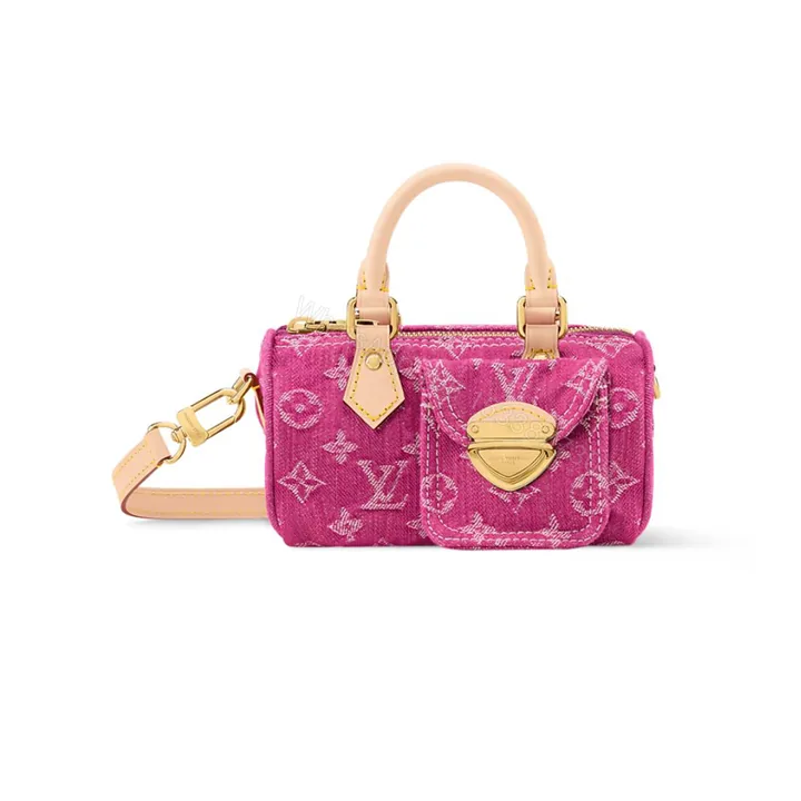View 1 of Louis Vuitton Nano Speedy Pink Denim 16cm M27603