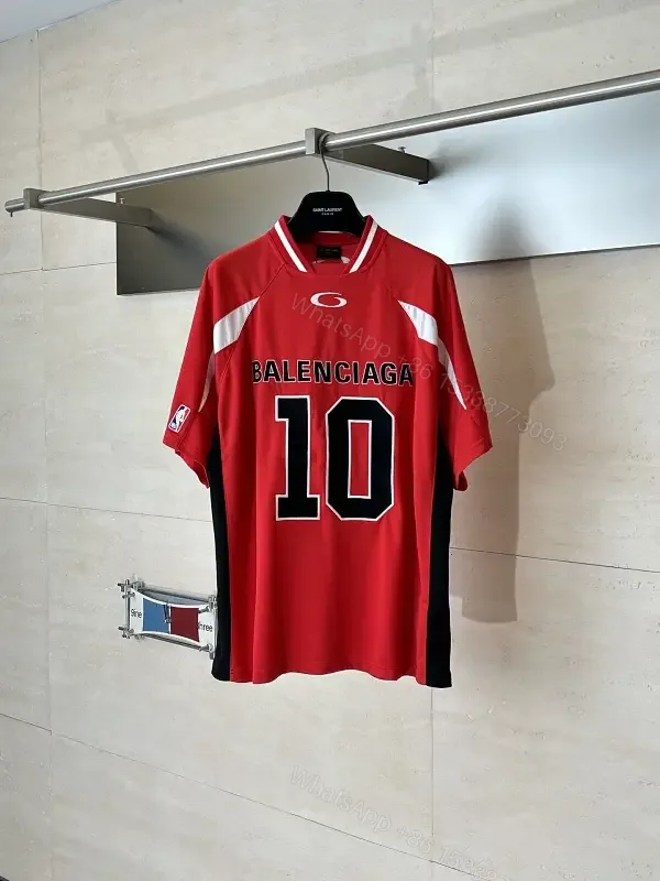 View 1 of Bold Red Jersey: Luxe Streetwear Comfort Jersey