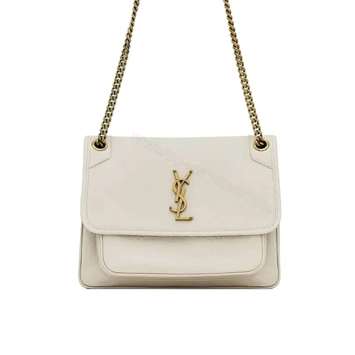 View 1 of Saint Laurent Niki Vintage Medium In Grained White 28Cm 633178Aacyt9207