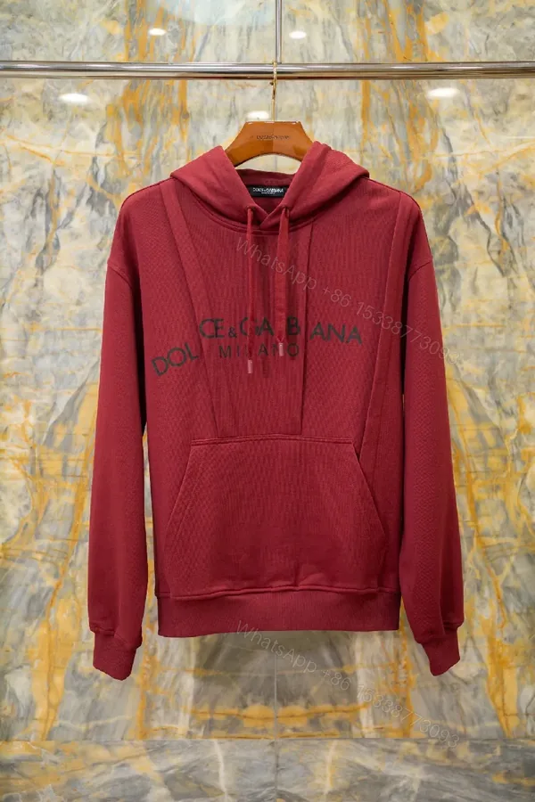 View 1 of Maroon Textured Hoodie: Luxury Everyday Comfort