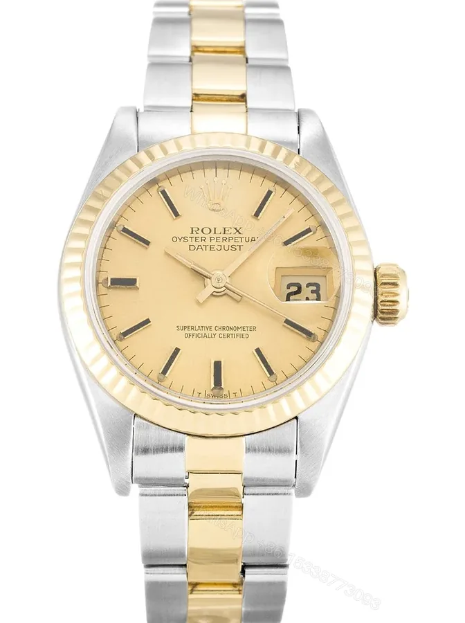 View 1 of Replica Rolex Lady-Datejust Champagne Dial 69173-2 26 mm