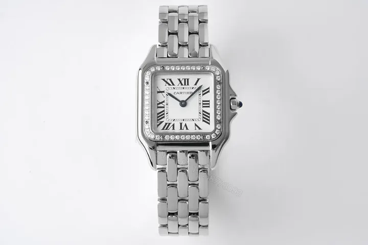 View 1 of V9 Factory Cartier Panthère de Cartier Silver Dial Stainless Steel Watch – 27x37mm
