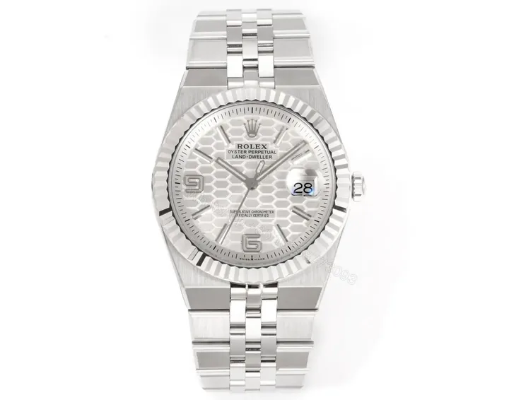 View 1 of Rolex Land-Dweller 36 Oystersteel White Gold Flat Jubilee 127234-0001