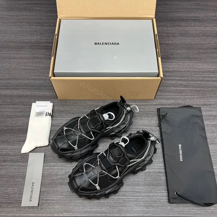 View 1 of Balenciaga 高仿黑色老爹鞋男款 編織結構設計 街頭重裝風格