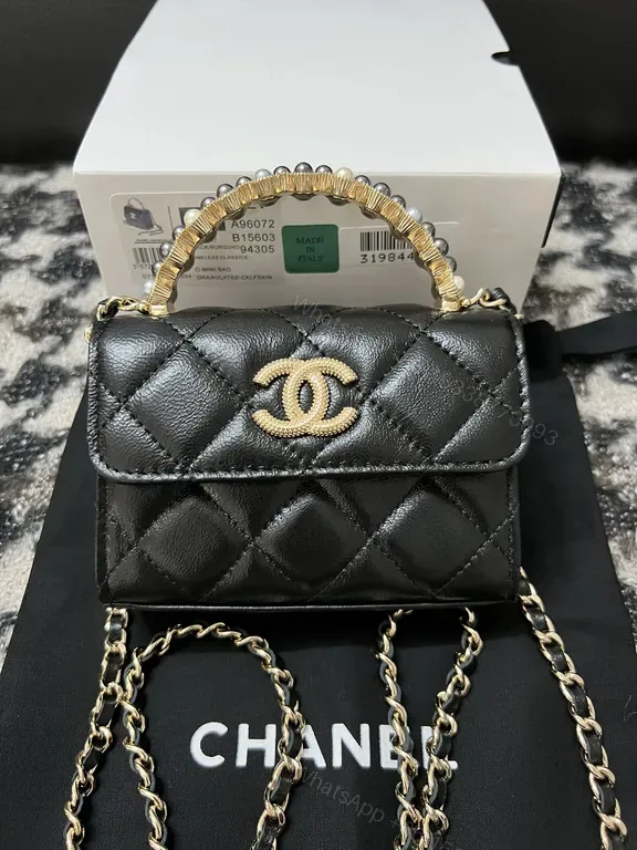 View 1 of Chanel-Inspired Quilted Mini Crossbody: Luxe Everyday Bag