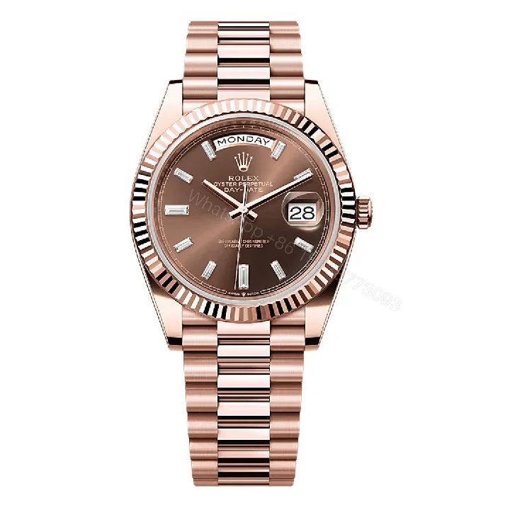 View 1 of Rolex Day-Date Everose Gold Diamond Dial Replica