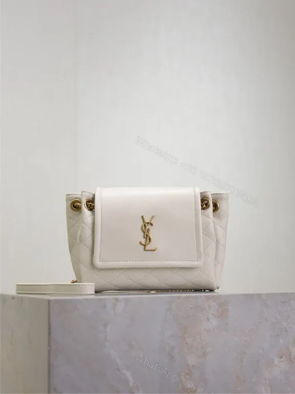 View 1 of Ivory Quilted Lambskin Mini Bag: Luxe Everyday Charm