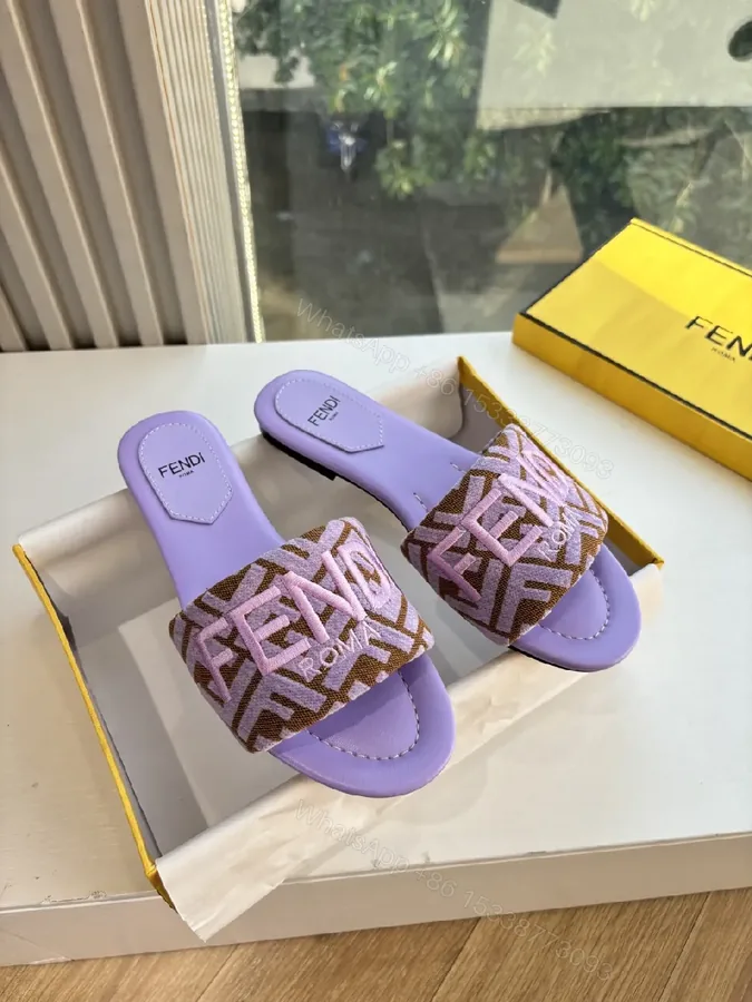 View 1 of Soft Lilac + Monogram Slide + Chic Comfort + Premium Comfort + Slide