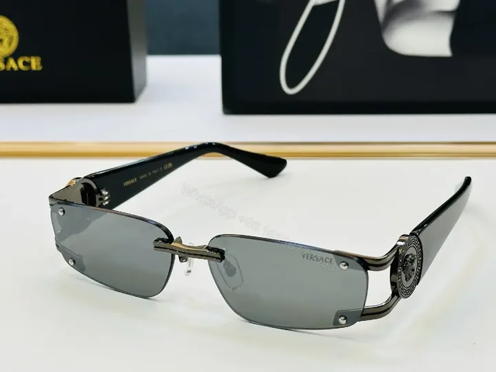 View 1 of Rimless Shield Sunglasses: Modern Luxe, Subtle Attitude