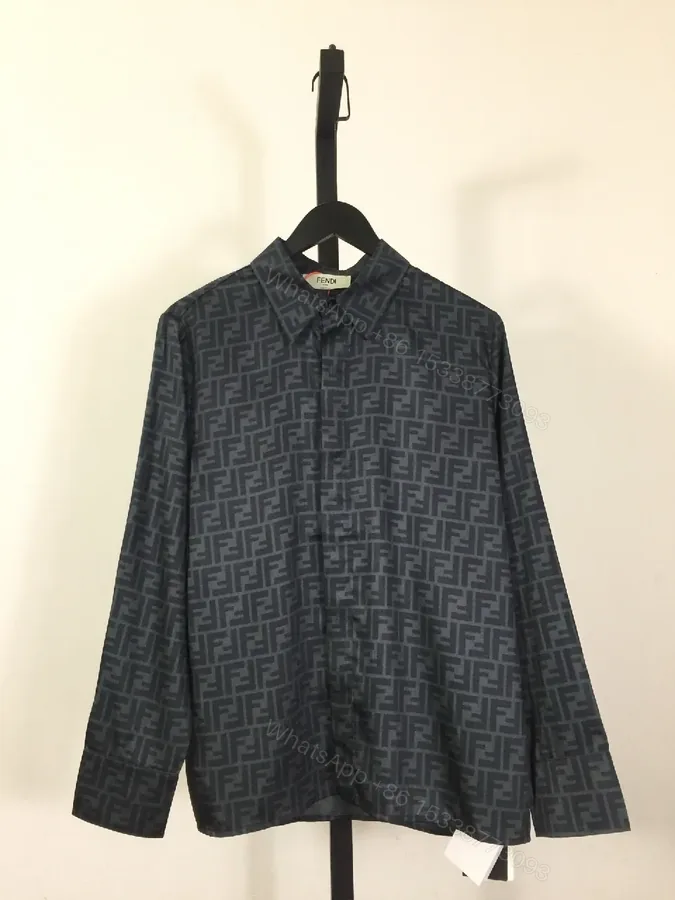 View 1 of Dark Monogram Shirt Jacket: Structured, All-Day Sophistication