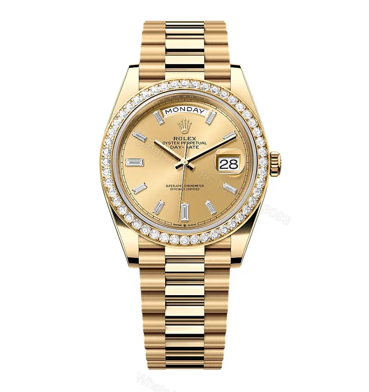 View 1 of Superclone Rolex Day-Date Champagne Diamond Dial 228348rbr-0002 40 mm
