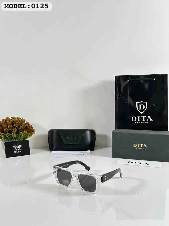 View 1 of FIRST COPY DITA 0125 WATER BLACK SUNGLASSES