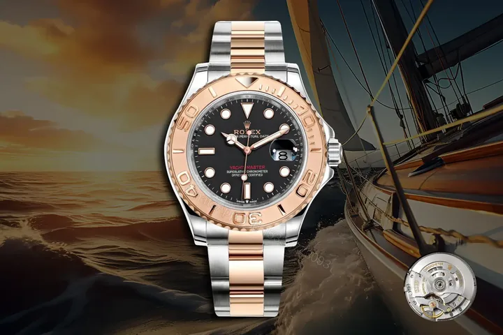 View 1 of Fake Rolex Yacht-Master 40 Everose Rolesor Replica 126621-0001