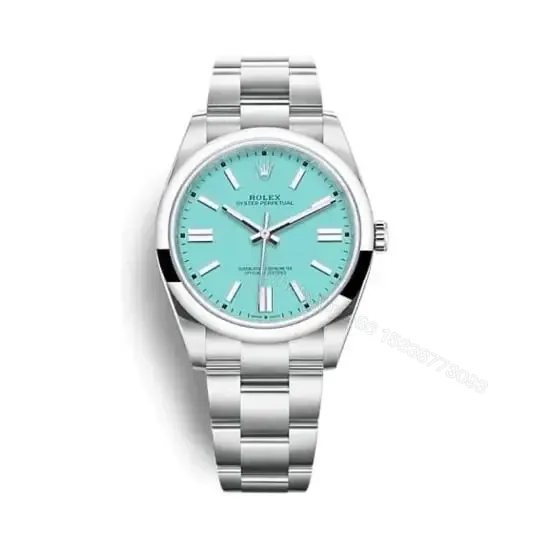 View 1 of Top Clone Rolex Oyster Perpetual 41 MM Turquoise tiffany Blue Dial Replica