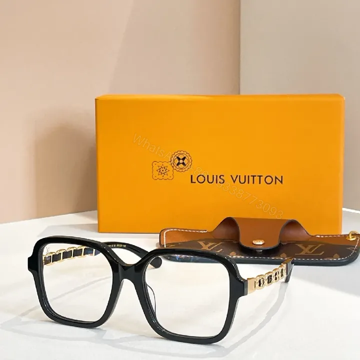 View 1 of Bold Square-To-Oval Eyewear with LV-Pattern Accents