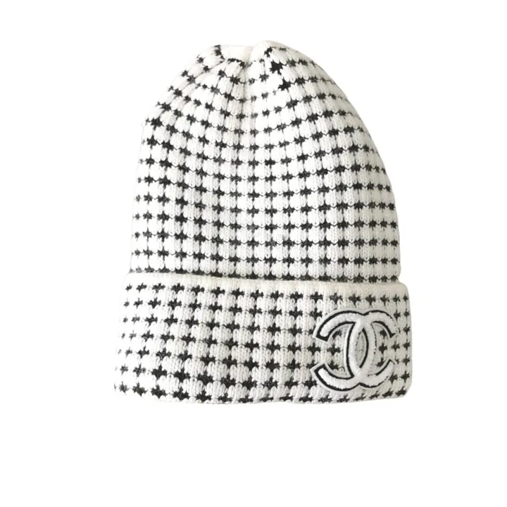 View 1 of Chanel CC Wool Beanie White