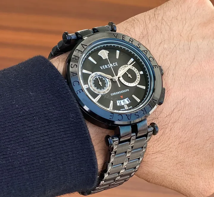View 1 of Black Versace Watch For Men 7AAA
