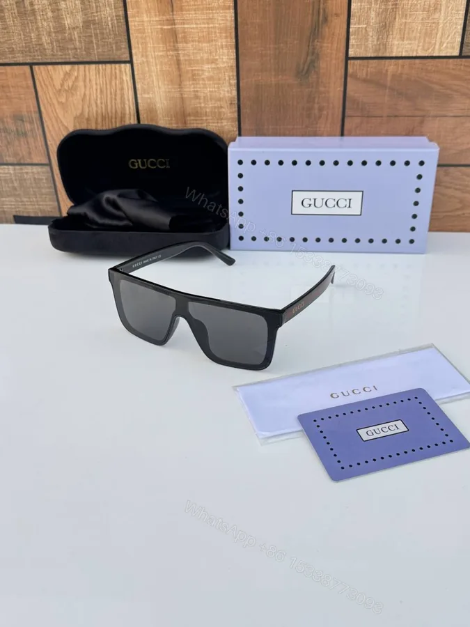 View 1 of First Copy Gucci 2639 Black Luxury Designer Sunglasses Premium UV Protection Fashion Eyewear