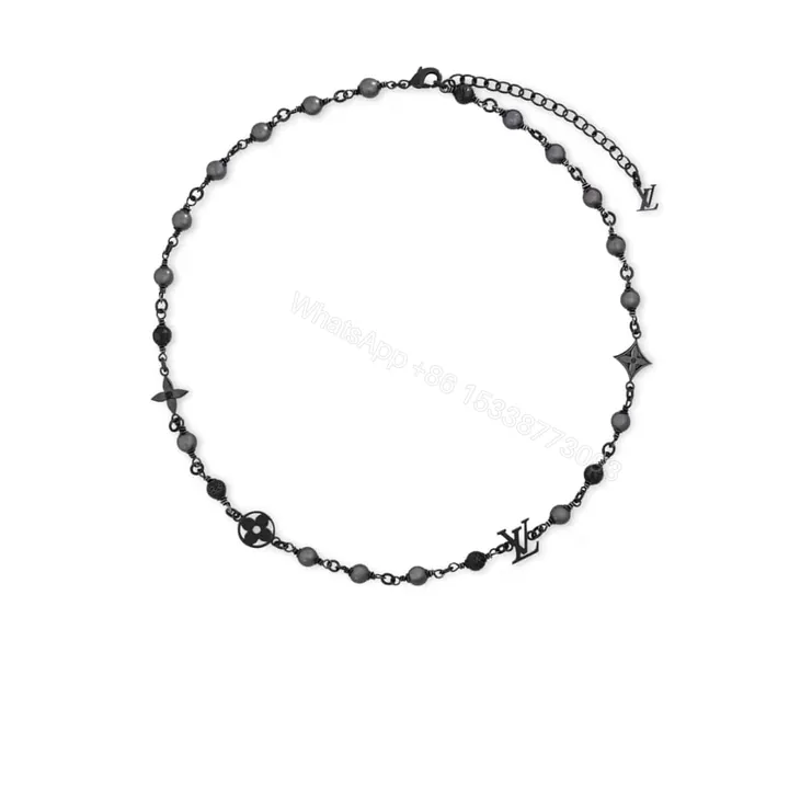 View 1 of LOUIS VUITTON LV PEARLS NECKLACE BLACK M02445