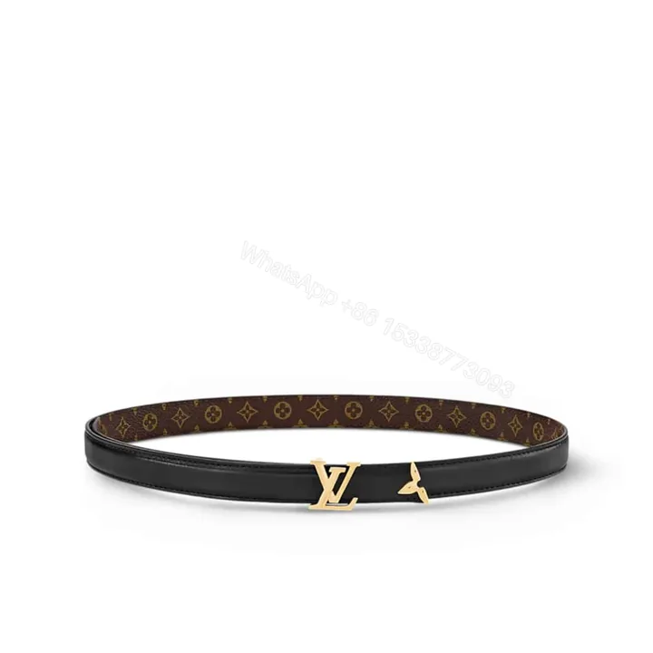 View 1 of LOUIS VUITTON PRETTY LV DOUBLE SIDED BELT BLACK 20MM M8232X