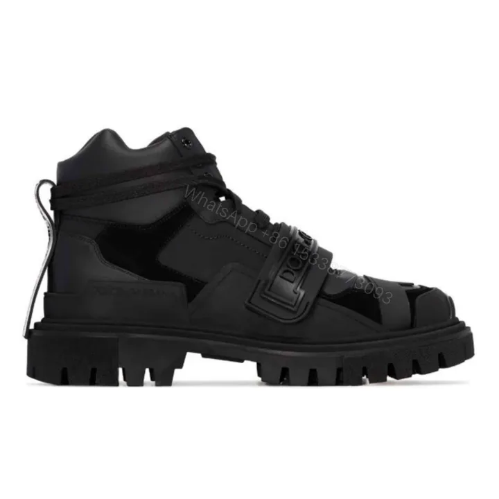 View 1 of DOLCE & GABBANA LOGO STRAP TREKKING BOOTS – DG55
