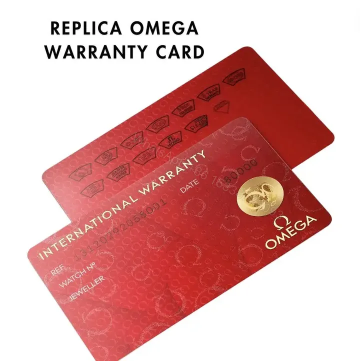 View 1 of Custom Replica Omega Warranty Card