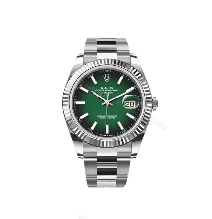 View 1 of Rolex Datejust 41 Green Ombré Dial (2026) Oyster