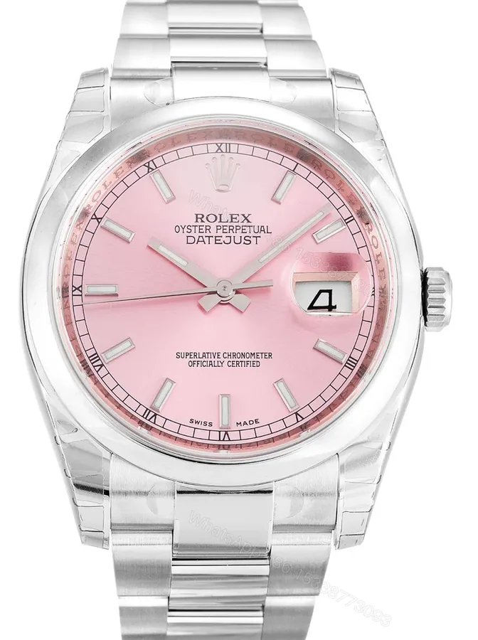 View 1 of Replica Rolex Datejust Pink Dial 116200 36 mm