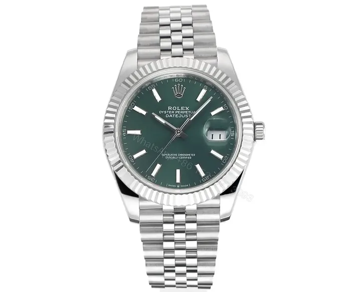 View 1 of JH Factory Clean Factory JVS Rolex Datejust Green Dial Steel Watch