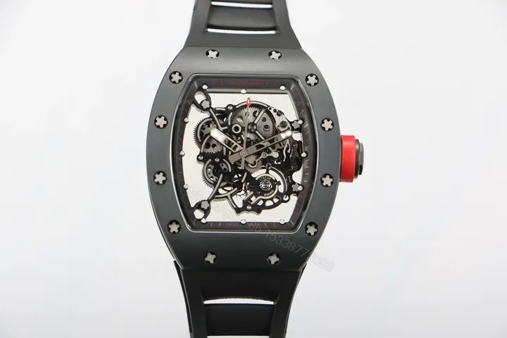 View 1 of Richard Mille RM055 Black Ceramic Integrated RMUL2 White Shock Absorber Edition RM055-BC-WHITE-2100