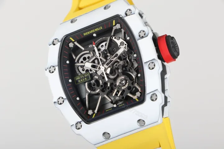 View 1 of Richard Mille RM35-01 NTPT Carbon Fiber RMUL3 White Gemstone Suspension Watch RM35-01-CARBON-WGS4