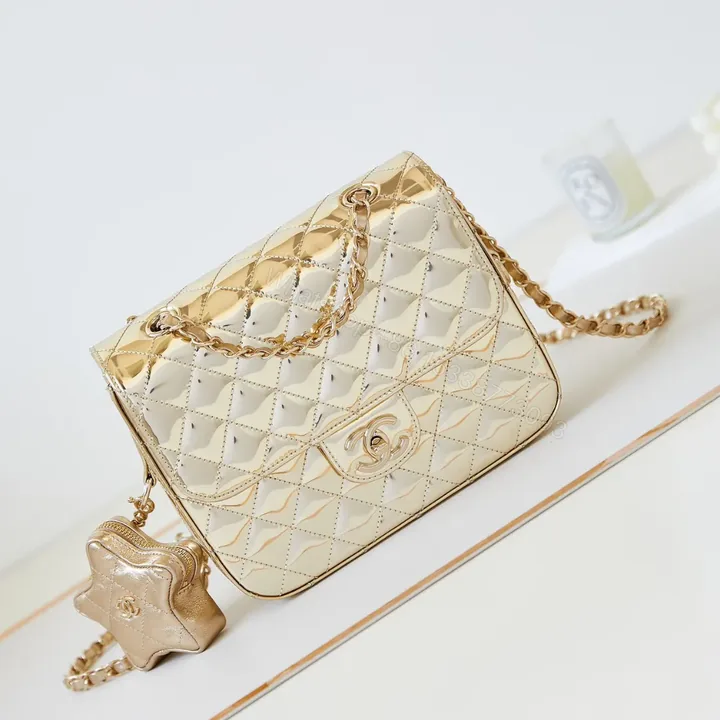 View 1 of Chanel 24C gold mirror star Bag