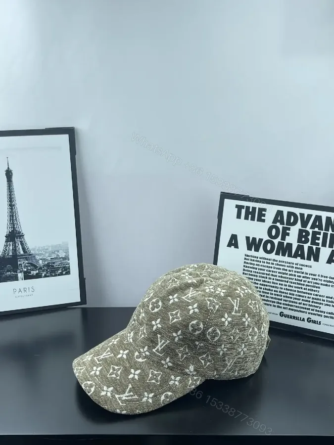 View 1 of Patterned Monogram Cap: Luxe Everyday Style Cap
