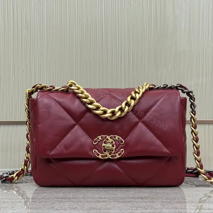 View 1 of CHANEL 19 Bag Small Red
