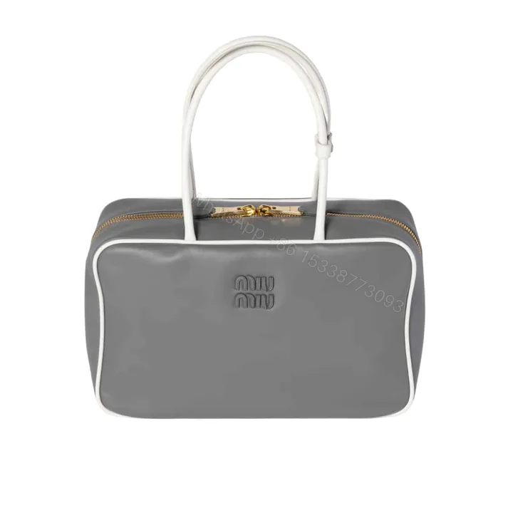 View 1 of MIUMIU BEAU BAG MARBLE GRAY 34CM 5BB117 2IBP F0RXG V MLN 34CM