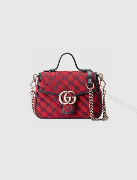 View 1 of Gucci高仿包包 古驰a货包包 520特别新款GG Marmont迷你链条手提包