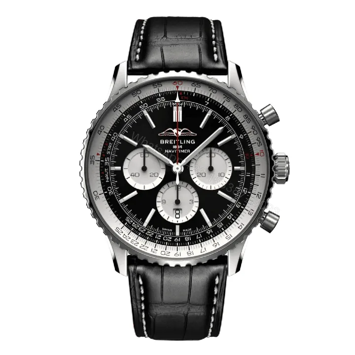 View 1 of Breitling Navitimer B01 Chronograph Black Dial Replica