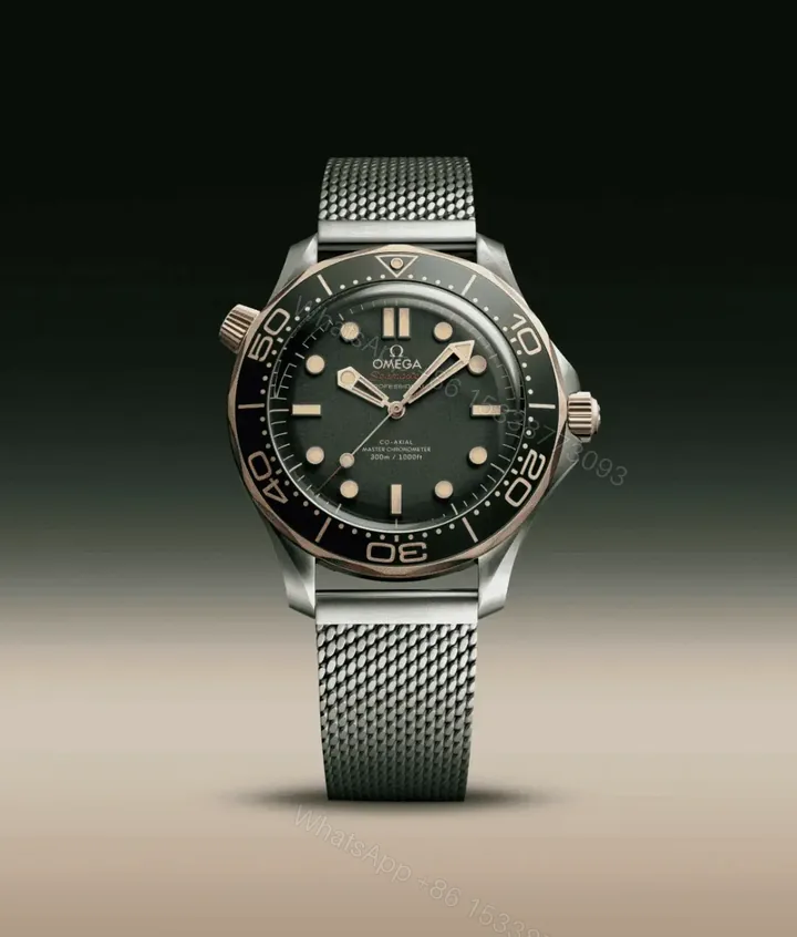 View 1 of Replica Omega no time to Die new 2025 Green DIal