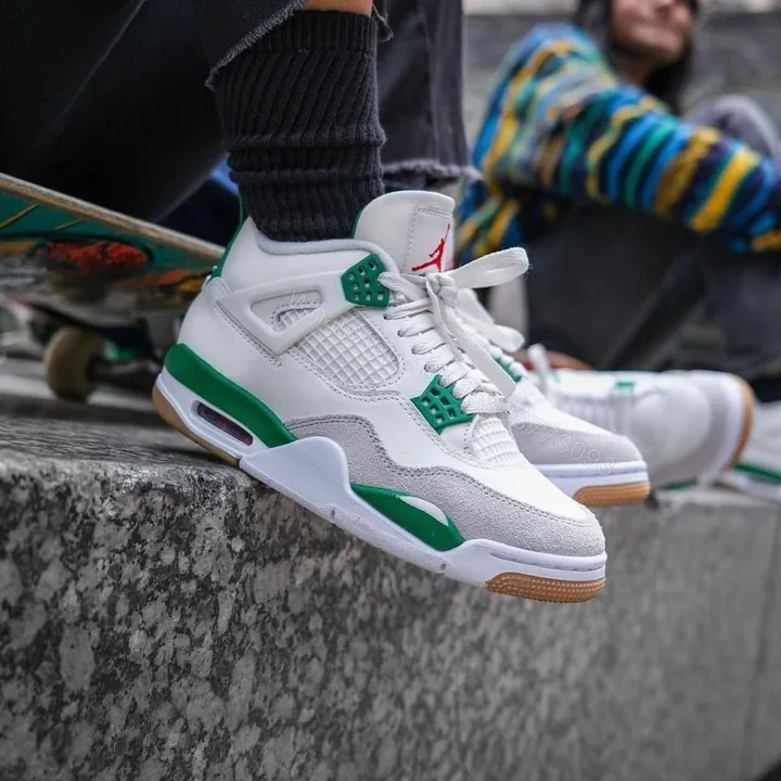 View 1 of First Copy Jordan Retro 4 Pine Green