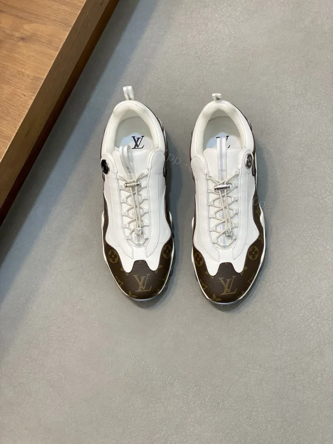 View 1 of LV 精品仿製運動鞋 經典老花拼白設計款