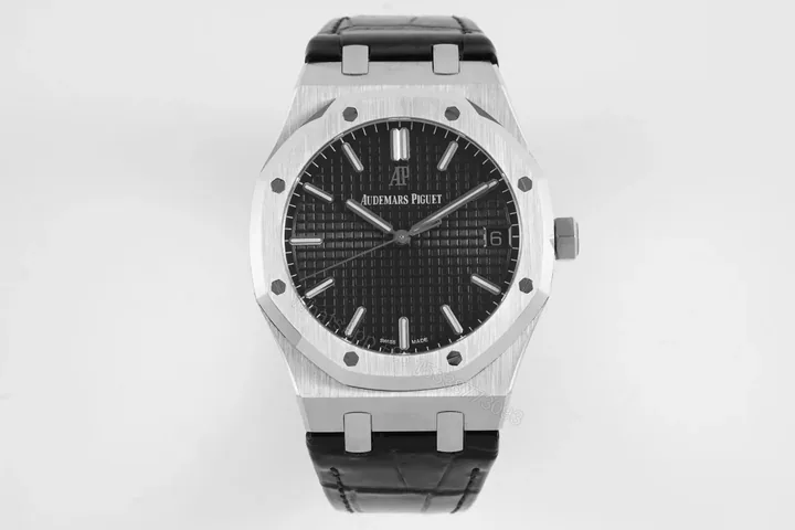 View 1 of TWA Factory Audemars Piguet Royal Oak 15500 Stainless Steel Black Dial Watch