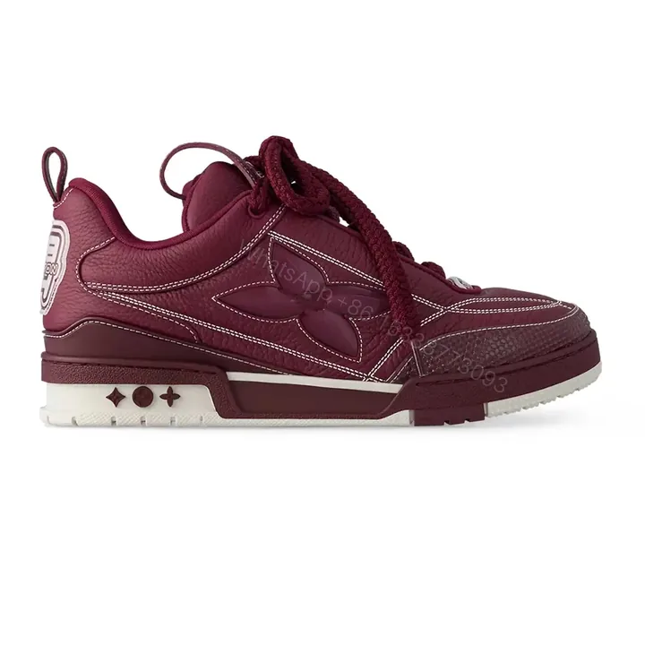 View 1 of LOUIS VUITTON SKATE SNEAKERS IN BORDEAUX RED – LSVT326